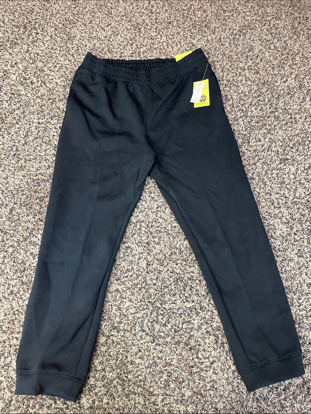All In Motion Space Jogger Kids Black Elastic-Waist Jogger Pants Boys 14 NWT